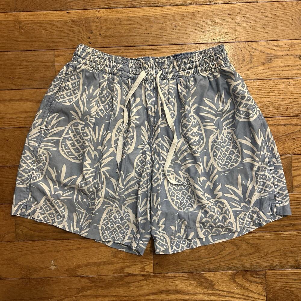 Chubbies Hawaiian Pineapple Mesh Lined Swim Trunks Board Shorts 5.5” Medium